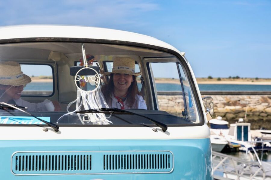 Best views to Porto from Gaia. VW Kombi tour with cocktail - Old Seca do Bacalhau: the elevated viewpoint for sea meet river shots
