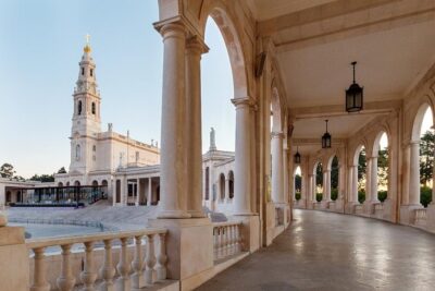 Fatima, shown by a local. - Sanctuary of Our Lady of Fátima: Apparition Chapel, Holy Trinity Basilica, Rosary Basilica