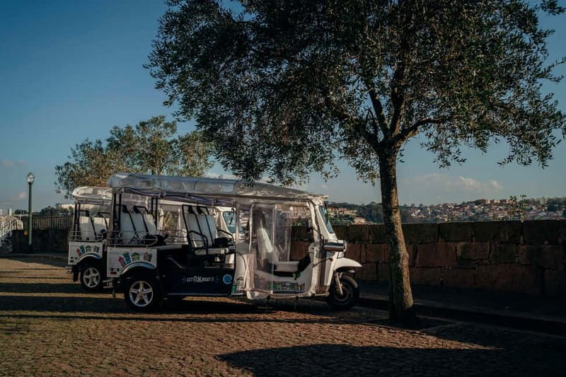 Porto Half Day Tuk Tuk Tour Clérigos, Seaside and Viewpoints - Vila Nova de Gaia and the ride over toward the viewpoints