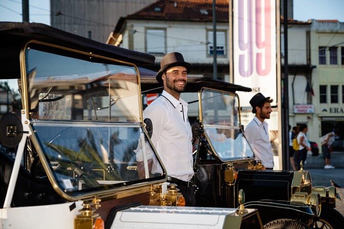 Porto:Private Tour of the Historic City in a Classic Ford T - Luís I Bridge and Jardim do Morro: Eiffel-era engineering and sunset energy