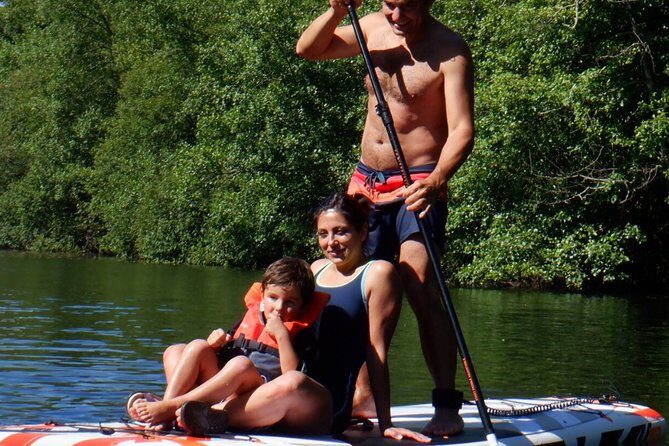 Stand Up Paddle Tour - Entering the Water: Your SUP Descent on the Lima River