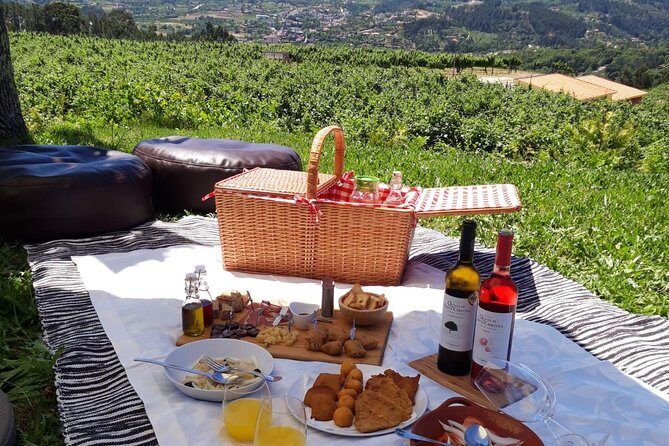 Wine Tasting & Lunch | Quinta de Santa Cristina Vinho Verde - The tasting + lunch pairing: three wines and a regional board